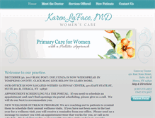 Tablet Screenshot of karenlafacemd.com